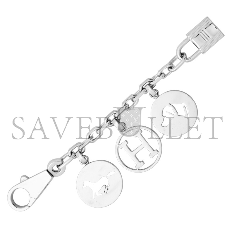 HERMÈS PALLADIUM OLGA BRELOQUE BAG CHARM 
